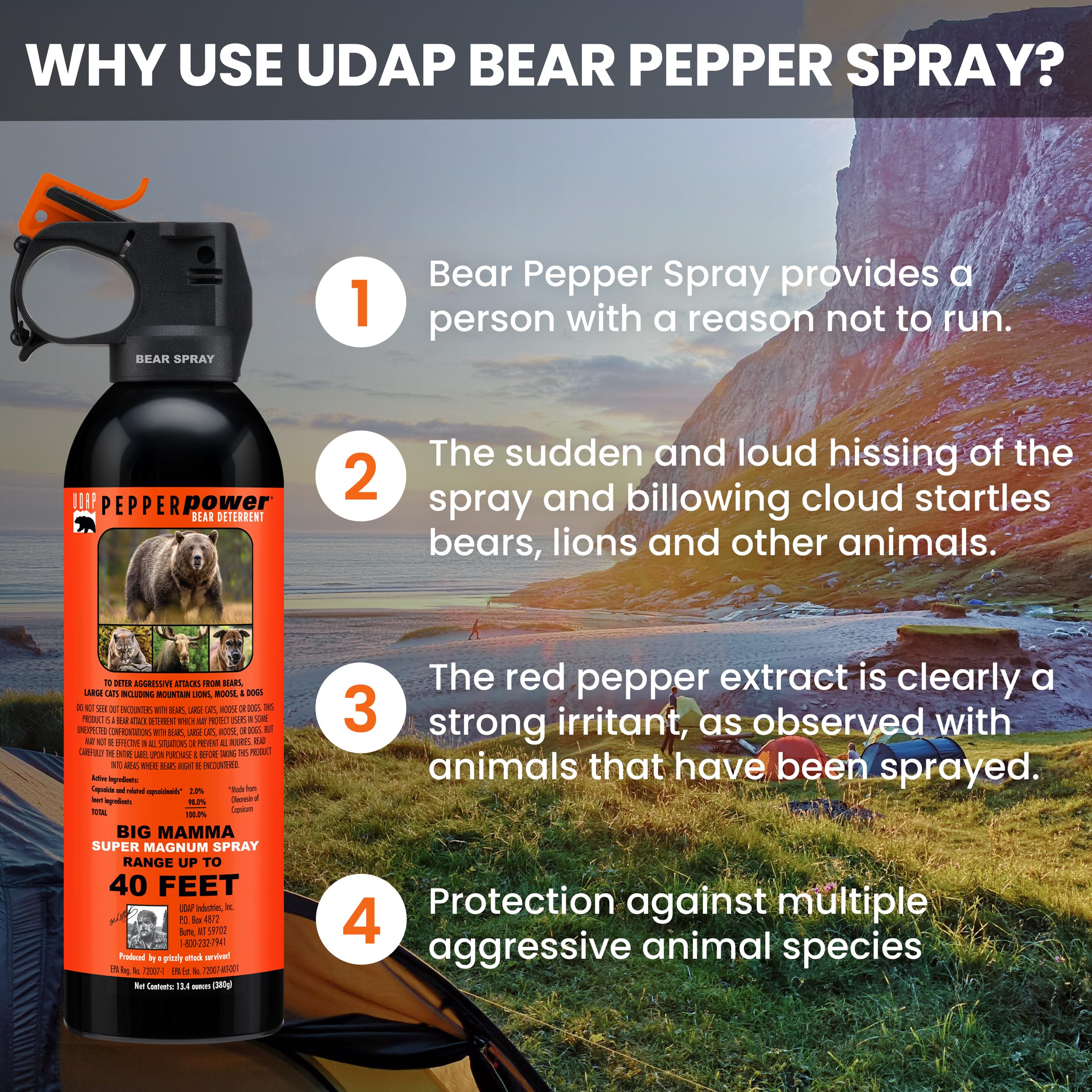 Pepper Power UDAP 18CP dense fog spray pattern in action.