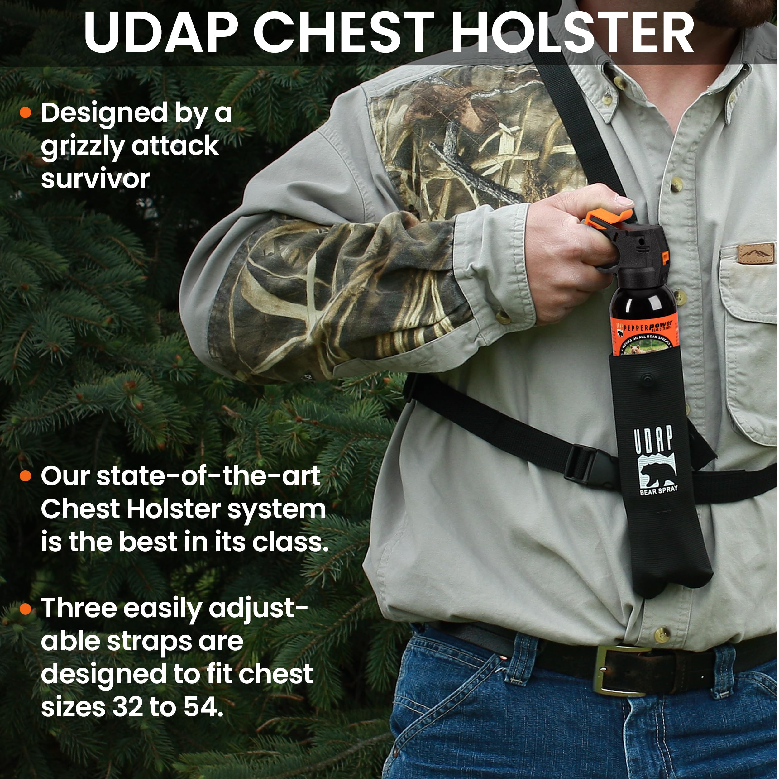 UDAP 18CP canister close-up showing high-volume spray mechanism.