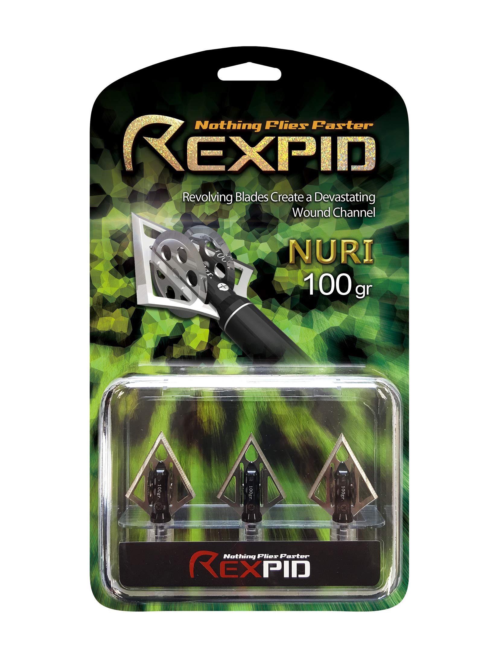 PeppermintOne REXPID NURI wide-cutting-path demonstrates 1-1/8 inch surface span.