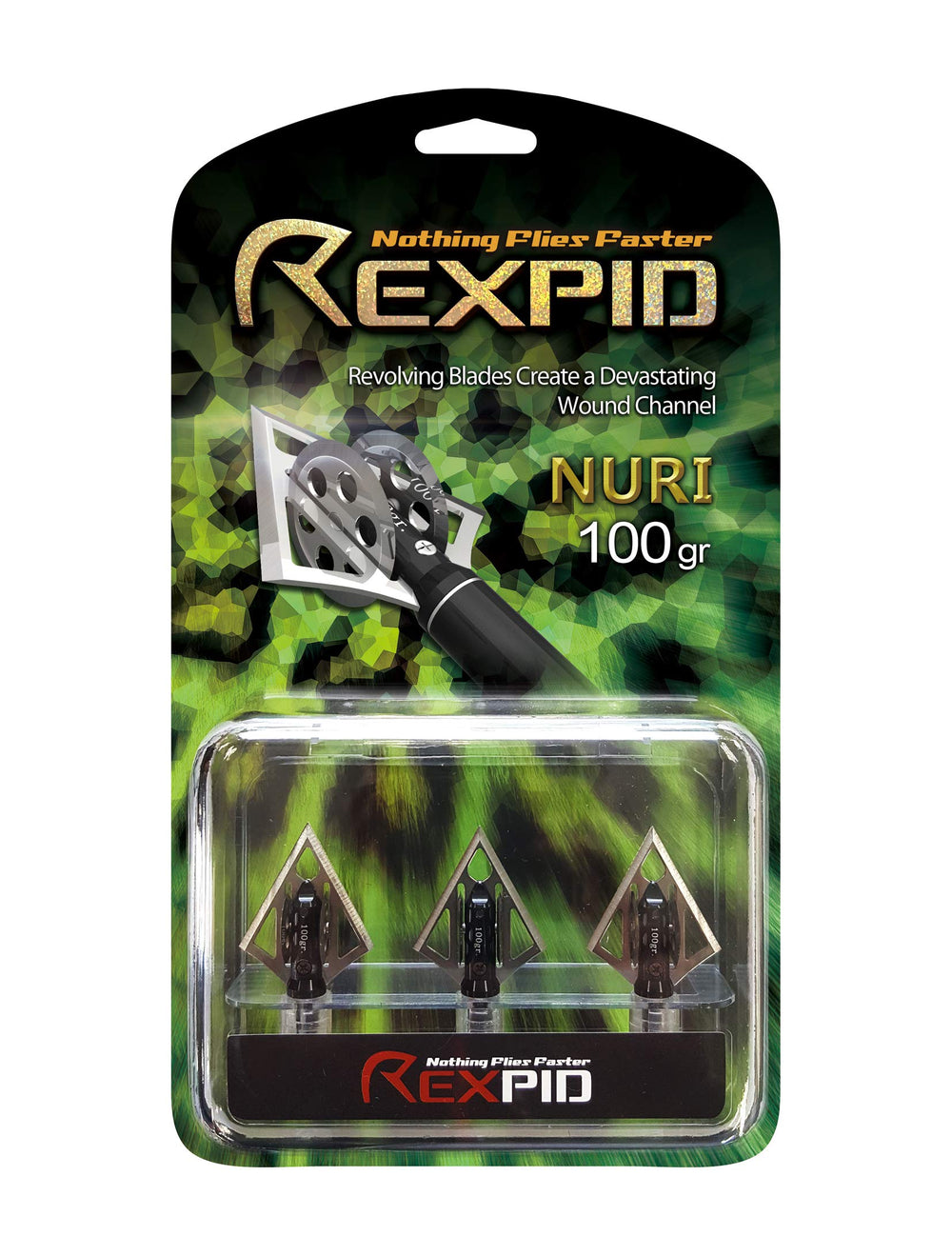 PeppermintOne REXPID NURI wide-cutting-path demonstrates 1-1/8 inch surface span.