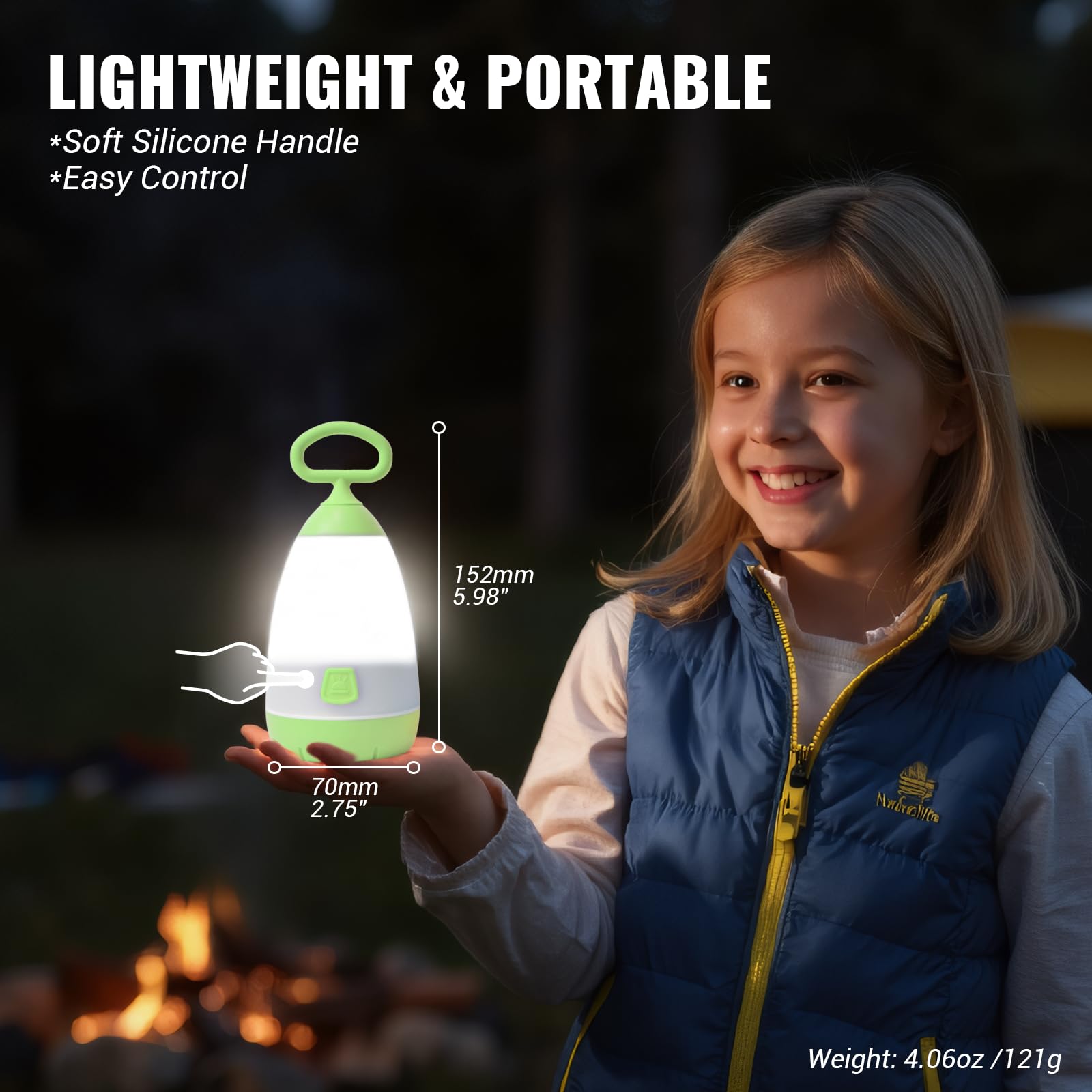 PEPTRONIC lantern lightweight portable design for easy packing