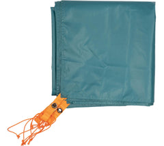 Peregrine Radama Hub footprint protects the tent floor on damp ground for car camping.