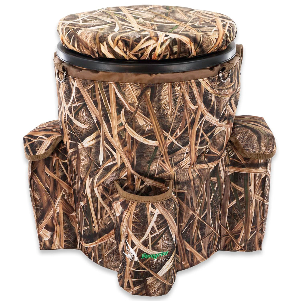 Peregrine Venture Bucket Pack Lite shell-pockets ready to hold shotgun boxes