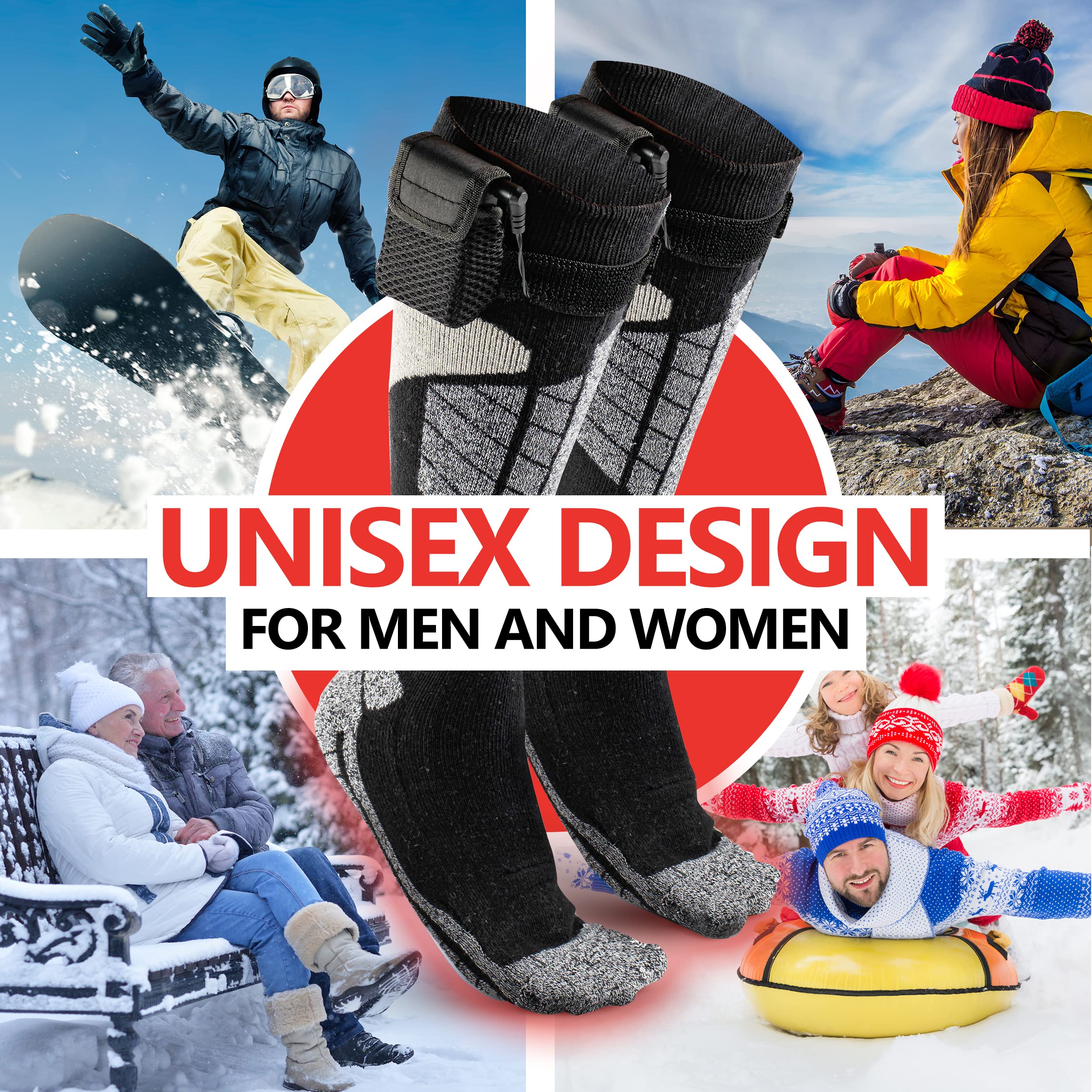 Gift-ready packaging makes Perfect Life Ideas heated socks a thoughtful winter gift.