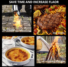Perfect Sear creme-brulee-torch caramelizes sugar topping with control