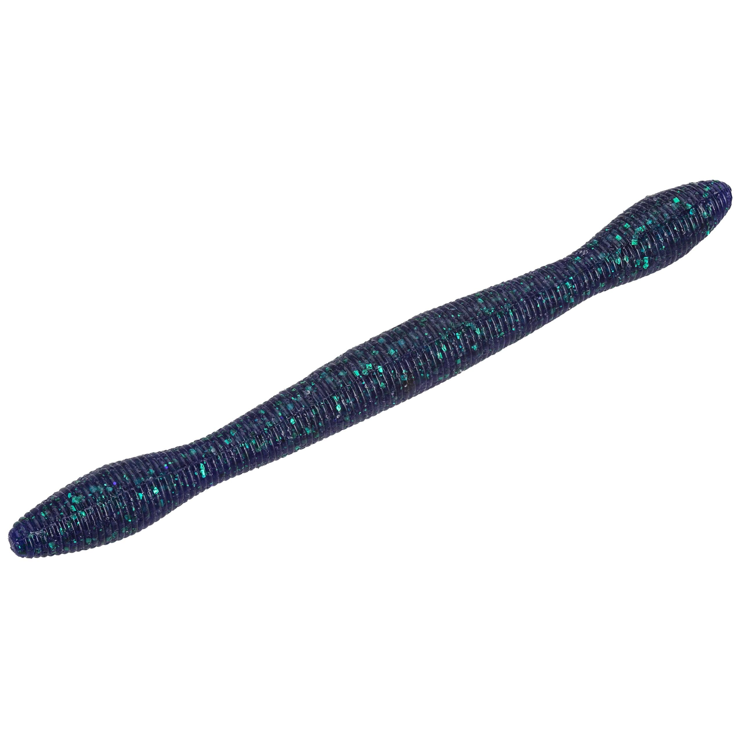 Dudley's Wacky Worm Junebug balanced double-head design for bass rigs.