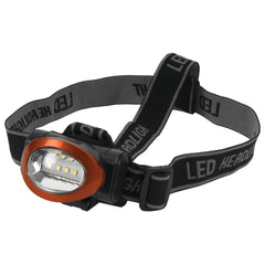 Performance Tool W2374 headlamp front view showing compact red design for hands-free lighting