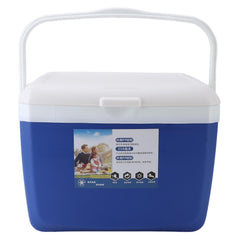 PerGar insulated portable cooler 13L blue for beach picnics and easy transport.