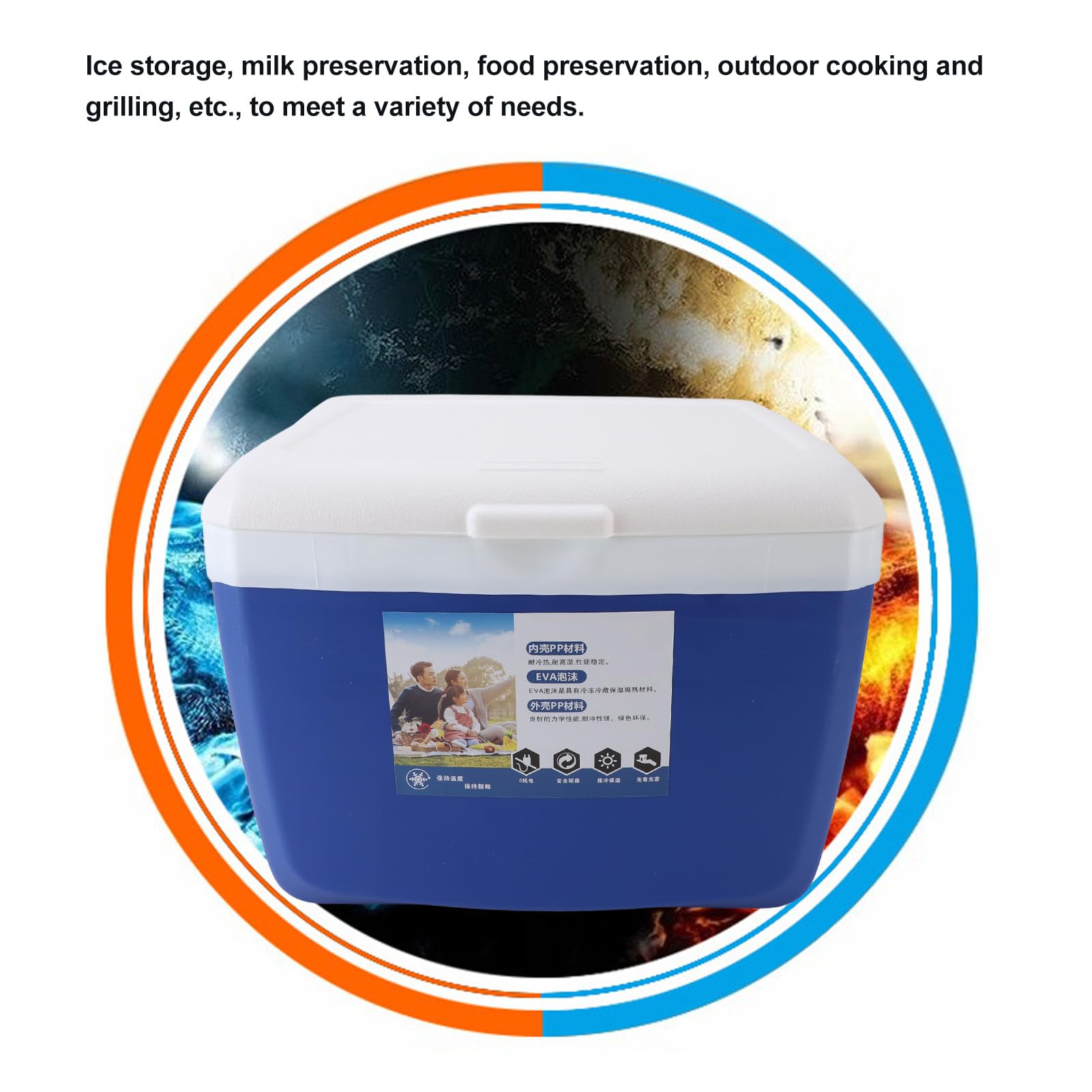 PerGar thermal insulation helps maintain temperature for hot or cold meals.