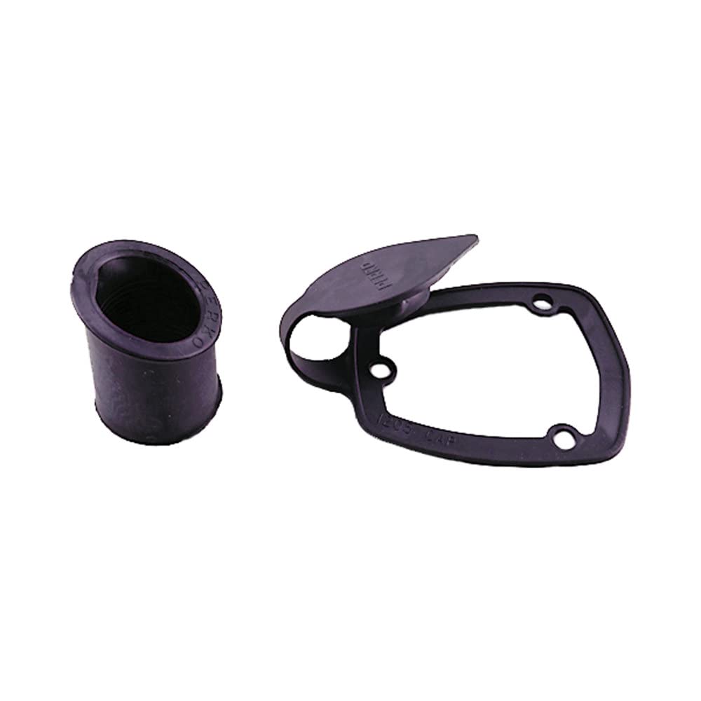 Perko cap and gasket kit for rod holder with flip-up cap enhances access