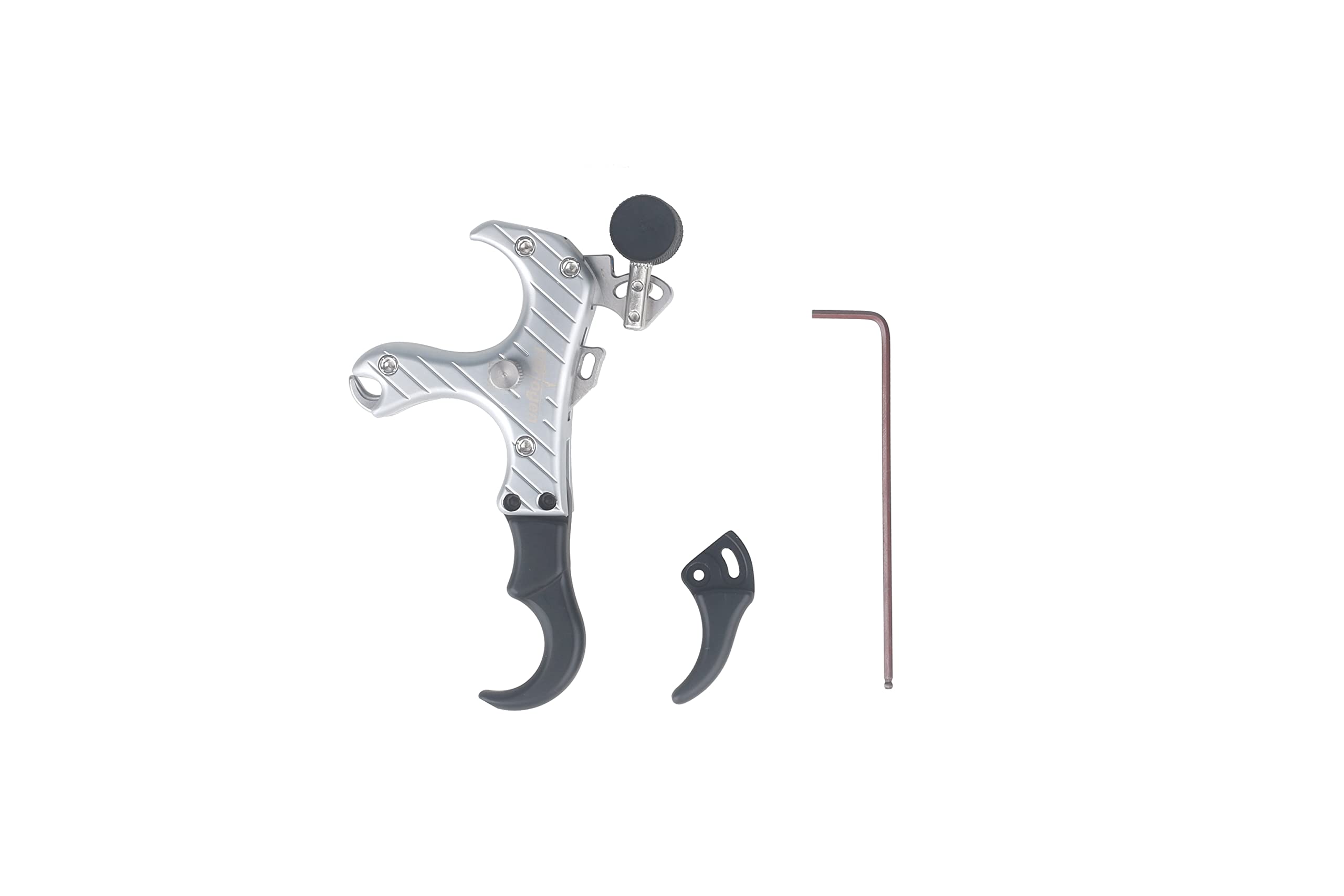 Perogen archery thumb trigger release close-up showing ergonomic grip for stable holds.