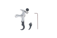Perogen archery thumb trigger release close-up showing ergonomic grip for stable holds.