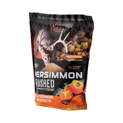 Persimmon Crushed Deer Attractant 5lb bag label on packaging