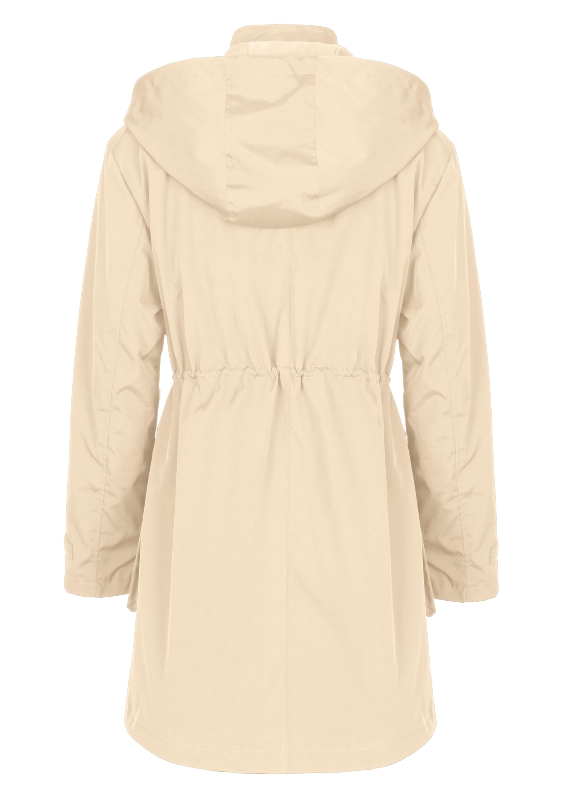 PESION detachable hood offers styling versatility across outfits.