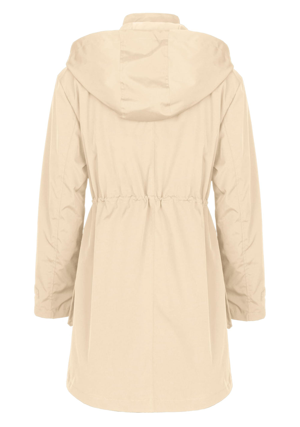 PESION detachable hood offers styling versatility across outfits.