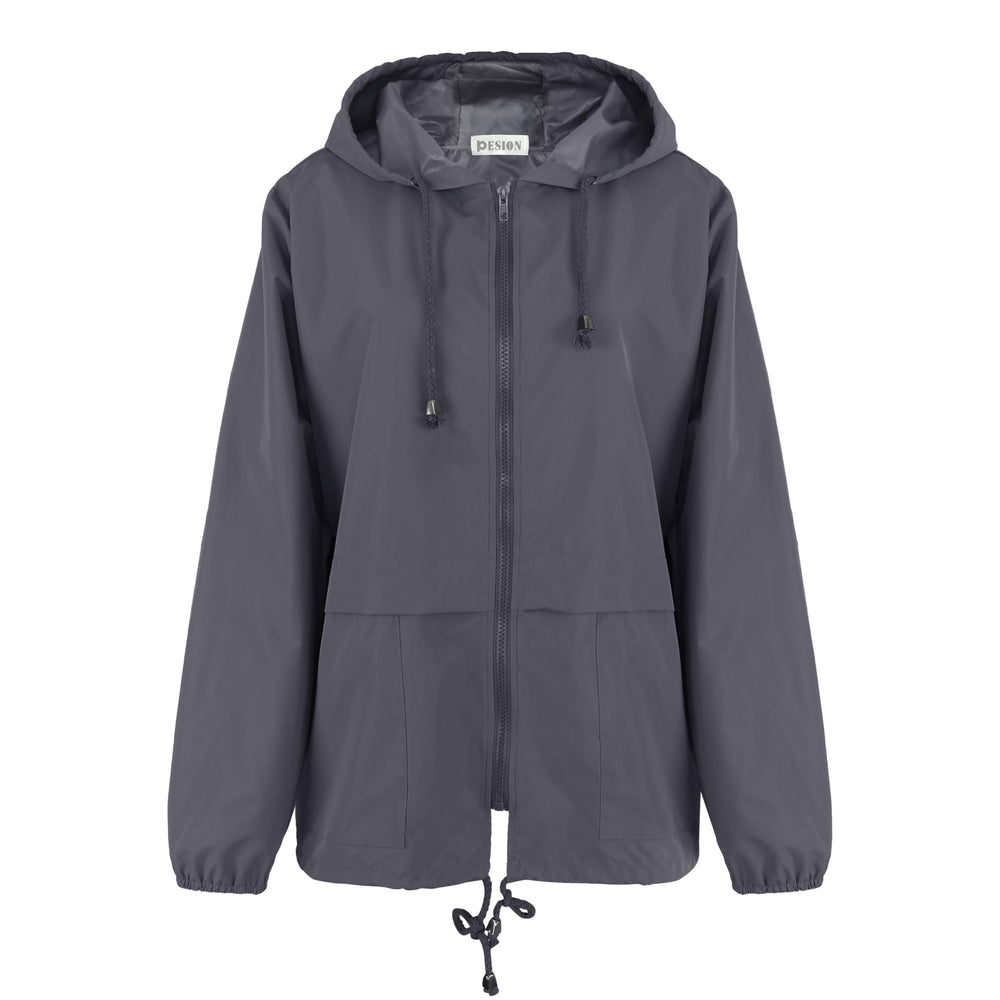 PESION jacket drawstring hem showcases snug, weather-sealing fit