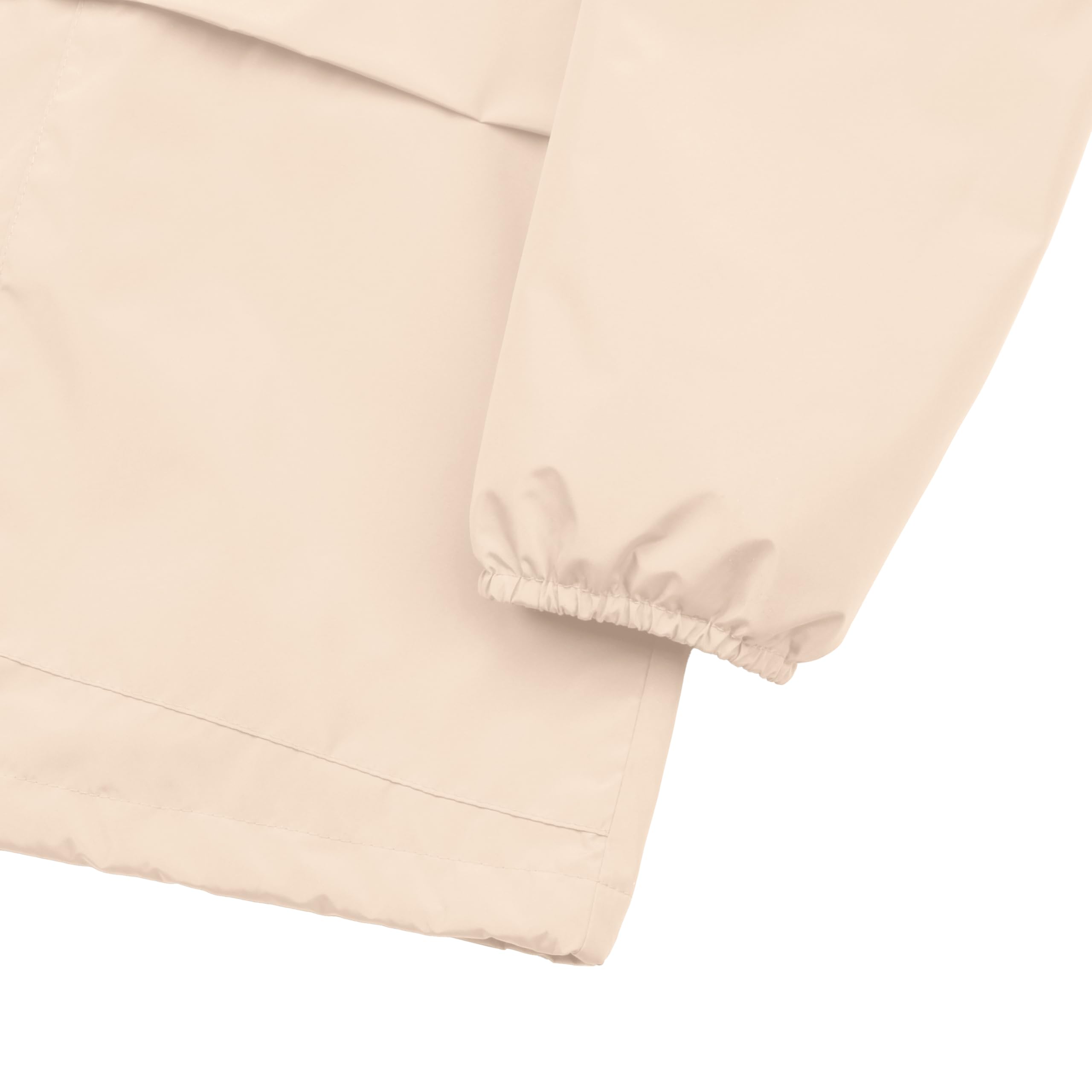 PESION women's rain jacket drawstring-hem highlights adjustable silhouette to seal out weather