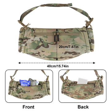 PETAC GEAR adjustable strap from 28 to 54 inches enables versatile wear