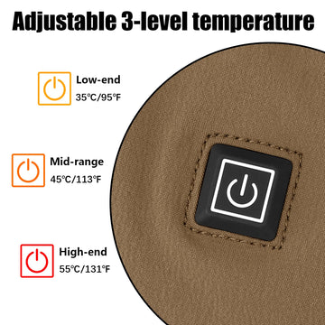 PETAC GEAR-temperature-settings-35-55c dial allows customizable comfort on demand.