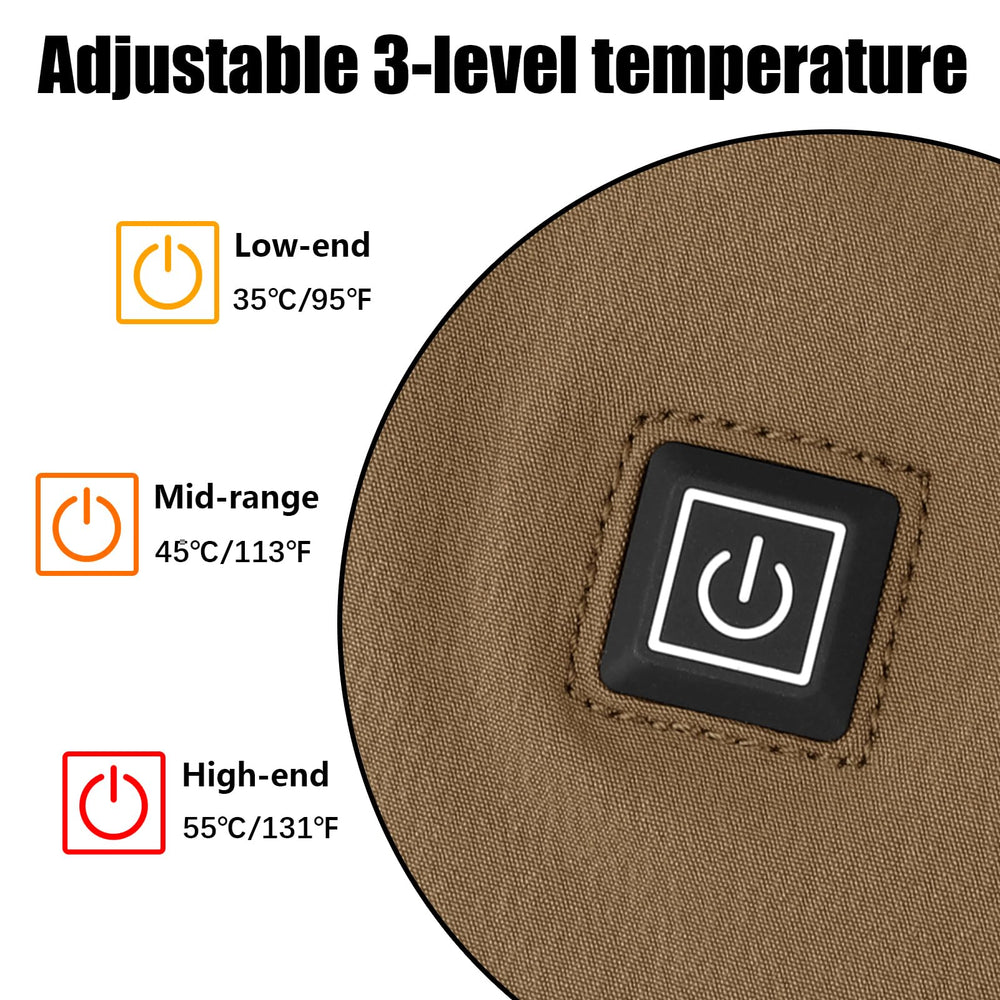 PETAC GEAR-temperature-settings-35-55c dial allows customizable comfort on demand.