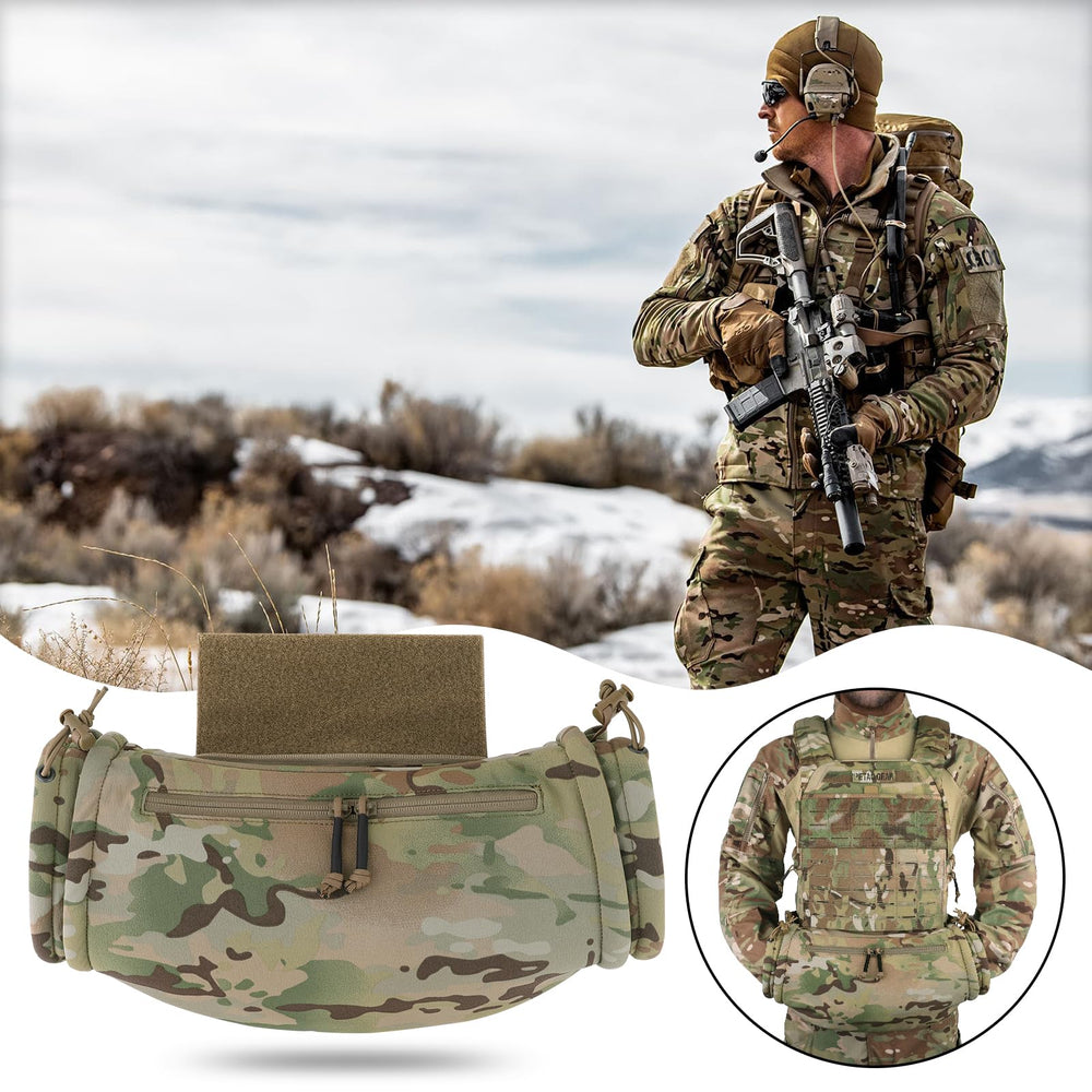 PETAC GEAR wear-around design around waist, neck, or shoulder for flexible warmth