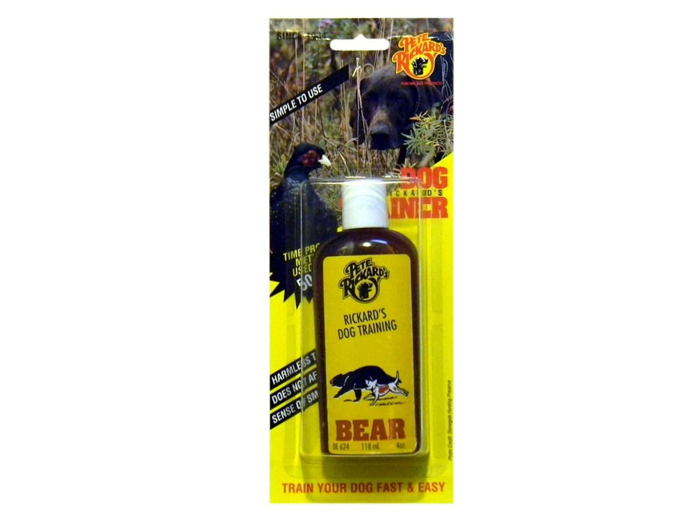 Pete Rickard Bear Dog Training Scent bottle for hunting conditioning and scent work