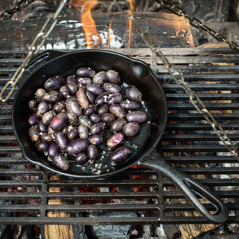 Petromax cast iron fire skillet with even heat distribution for consistent cooking