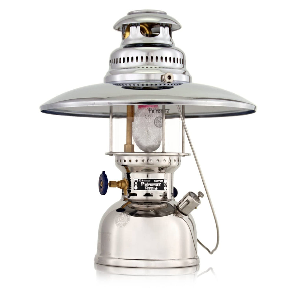 Chrome-plated steel body of the reflector adds durable, stylish upgrade.