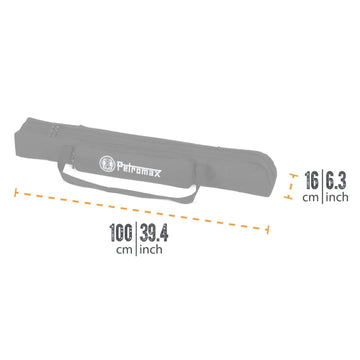 Petromax Cooking Tripod Bag dual-zip top for quick secure access