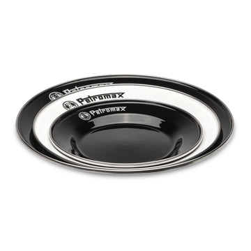 Petromax large 10.2-inch plate supports generous servings outdoors