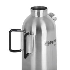 Petromax Fire Kettle on tilt-proof stand for safe outdoor cooking.