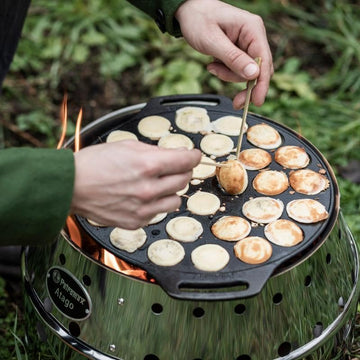 Petromax Poffertjes Pan yields 30 portions ideal for sharing at gatherings