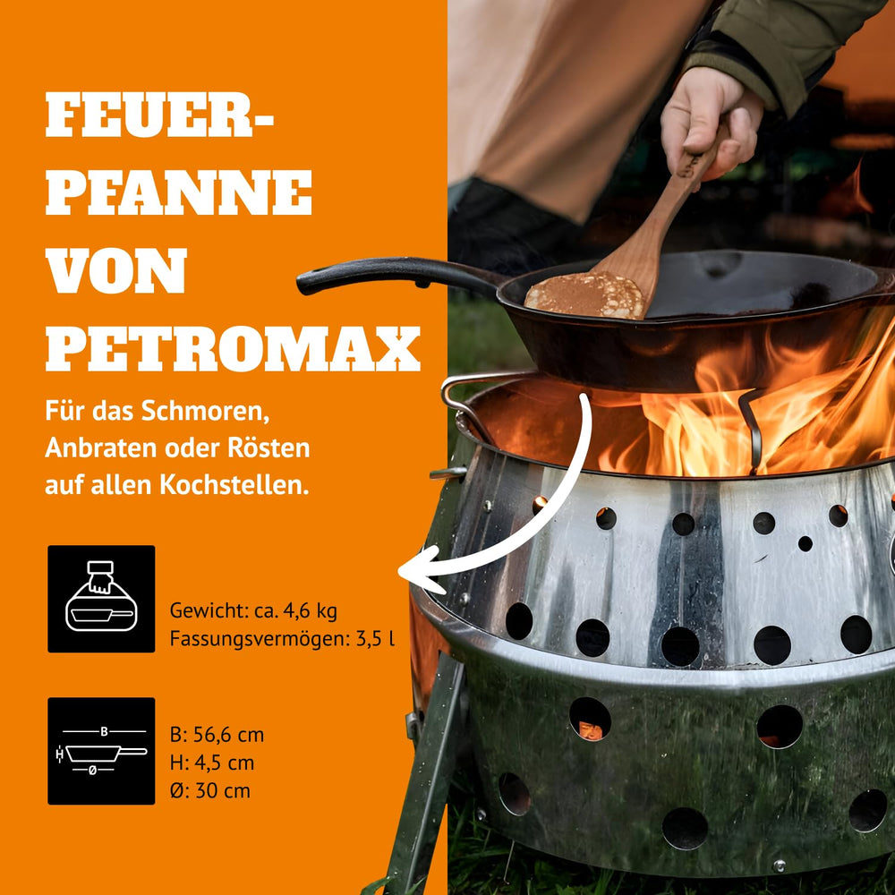 Petromax pre-seasoned finish is ready to cook, simplifying first use and saving prep time.