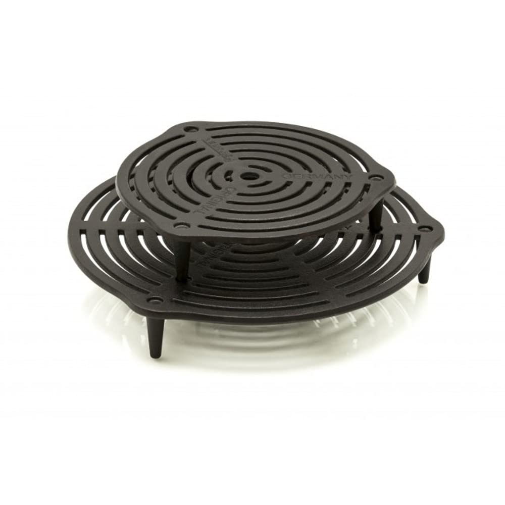 Petromax Stack Grate with multiple grates stacked for layered cooking.