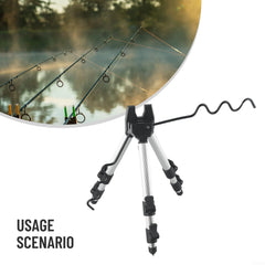 PETSTIBLE Adjustable Leg Tripod provides customizable height on uneven ground.