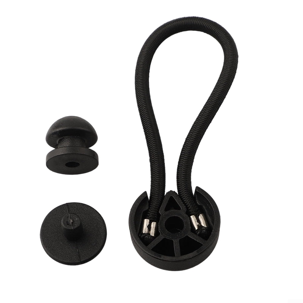 PETSTIBLE bungee clip demonstrates secure grip for gear stability.