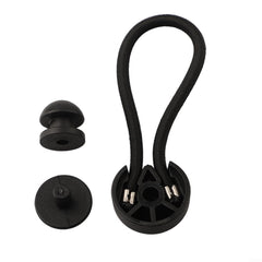 PETSTIBLE bungee clip demonstrates secure grip for gear stability.