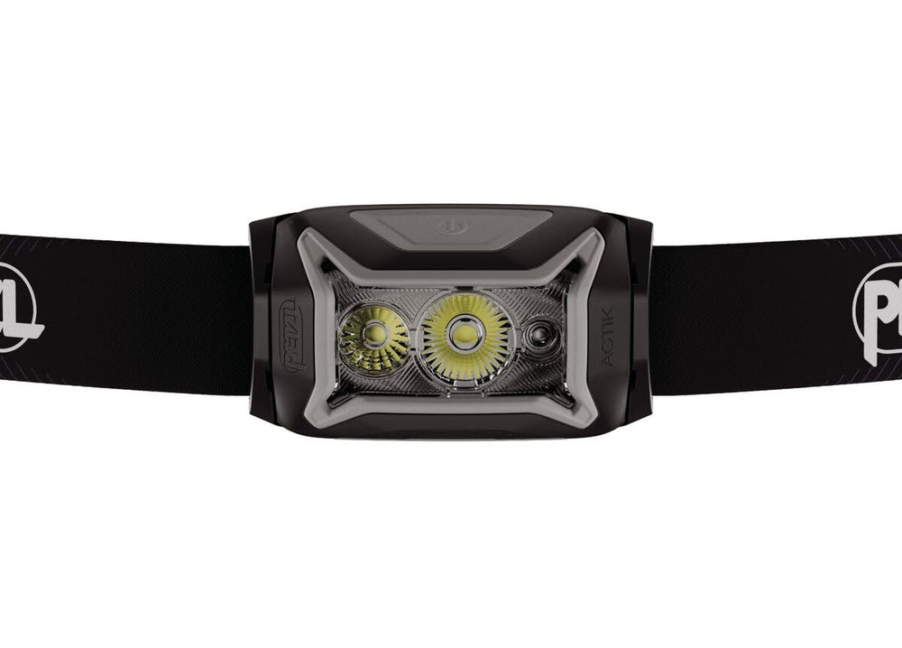 Petzl ACTIK CORE battery compartment showing easy recharge and swaps