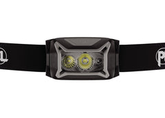 Petzl ACTIK CORE battery compartment showing easy recharge and swaps