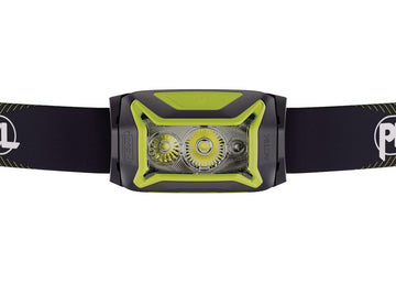 Petzl ACTIK CORE beam modes showing proximity and distance visibility.