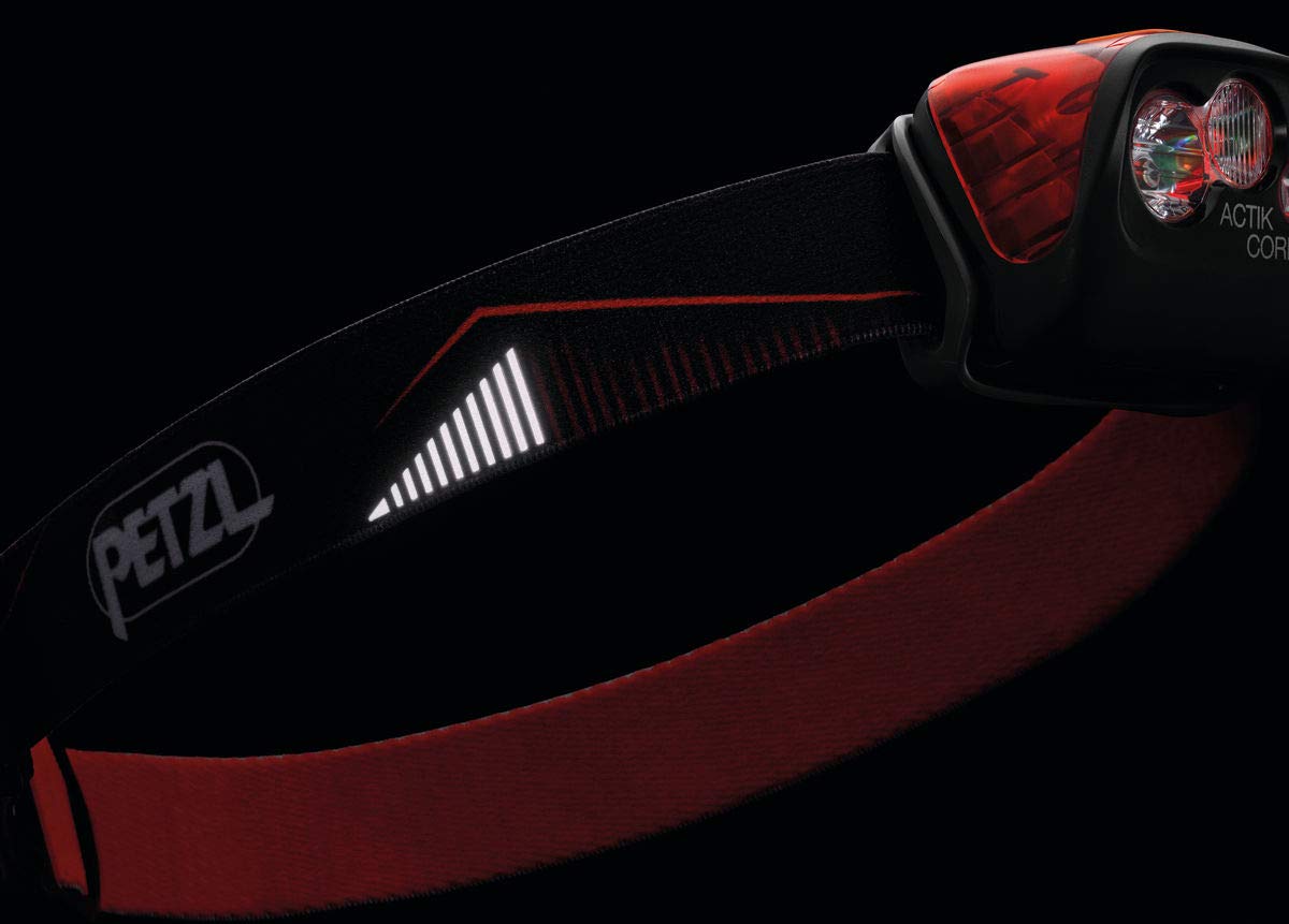 Petzl Actik Core beam pattern options demonstrates flood and mixed modes for dynamic terrain.