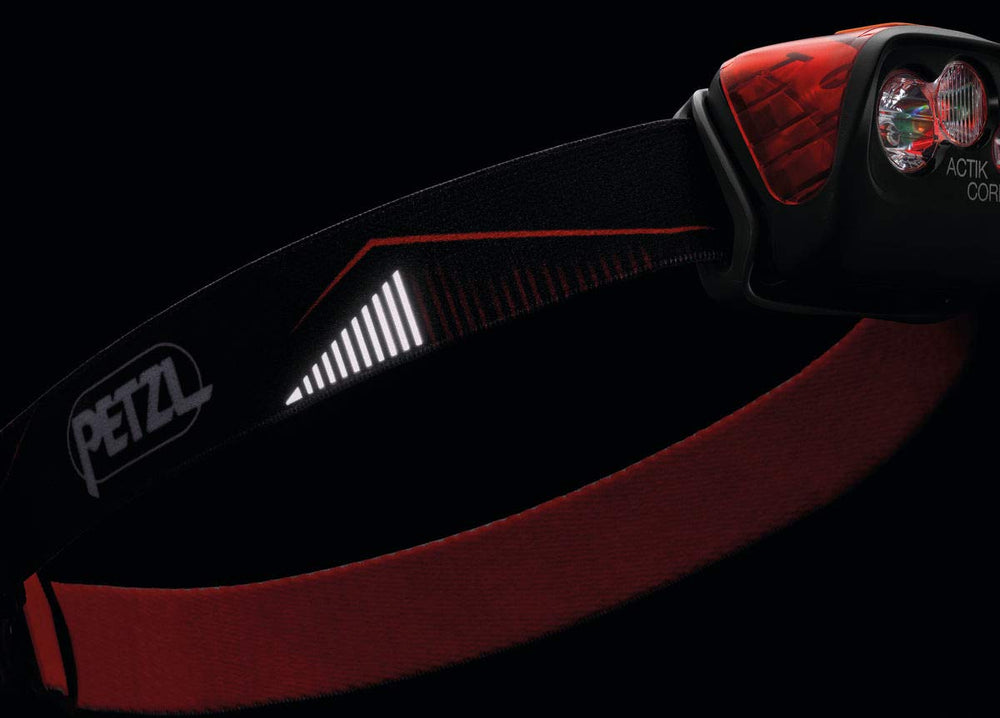 Petzl Actik Core beam pattern options demonstrates flood and mixed modes for dynamic terrain.
