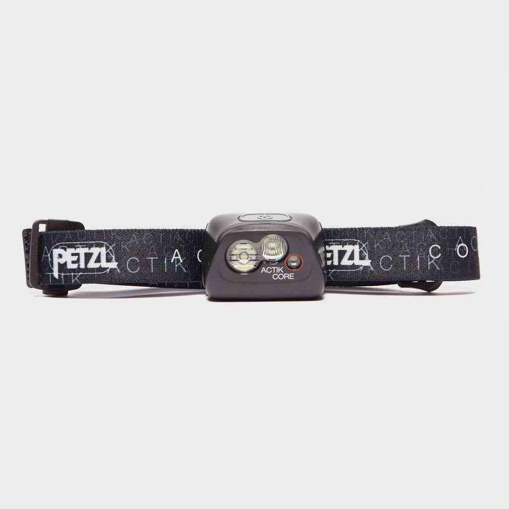 PETZL ACTIK CORE beam-wide mode, bright illumination for trail hiking at dusk