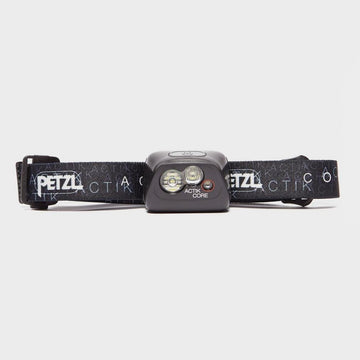 PETZL ACTIK CORE beam-wide mode, bright illumination for trail hiking at dusk