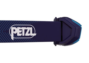 Petzl ACTIK CORE headlamp tilt feature lets you aim light ahead