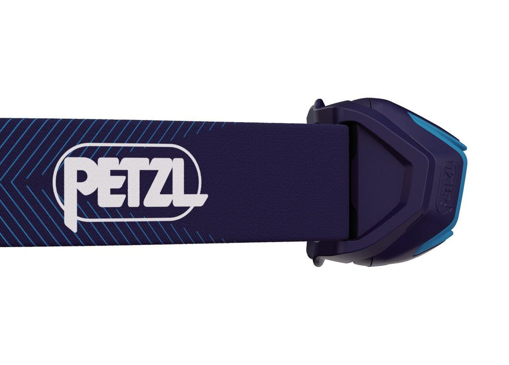 Petzl ACTIK CORE headlamp tilt feature lets you aim light ahead
