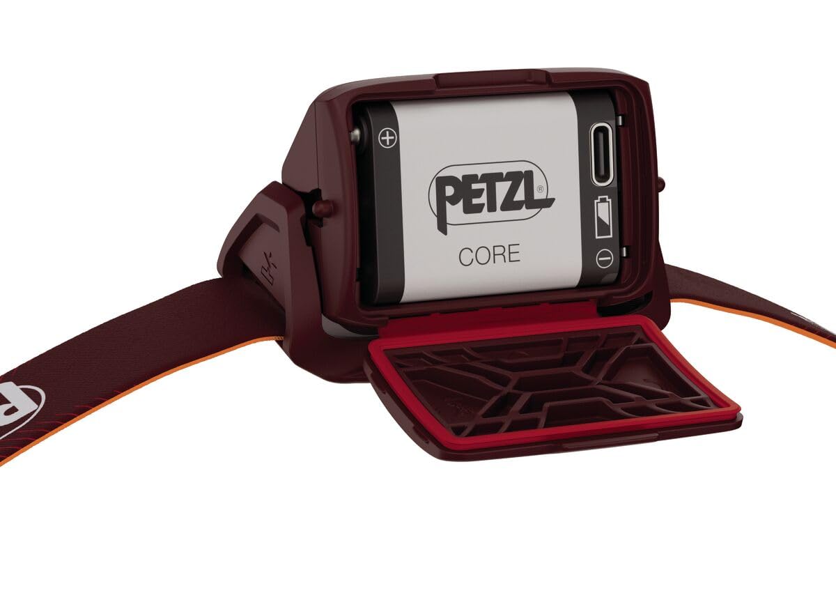 Petzl ACTIK CORE red light mode preserves night vision without blinding others.