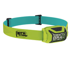 PETZL ACTIK 450-lumen headlamp for bright outdoor visibility on hikes and runs.