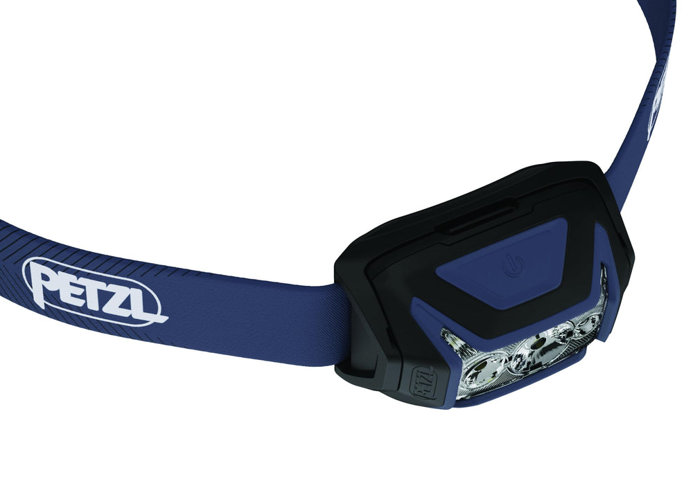 PETZL ACTIK battery indicator shows charge status at a glance.