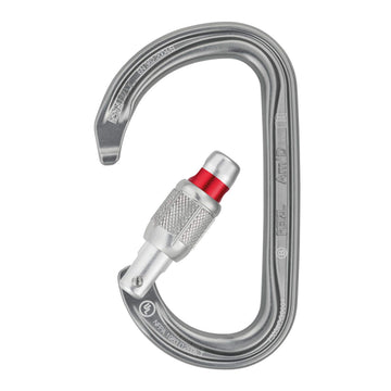 Petzl Am'D carabiner with locking options for tailored safety and quick setup.